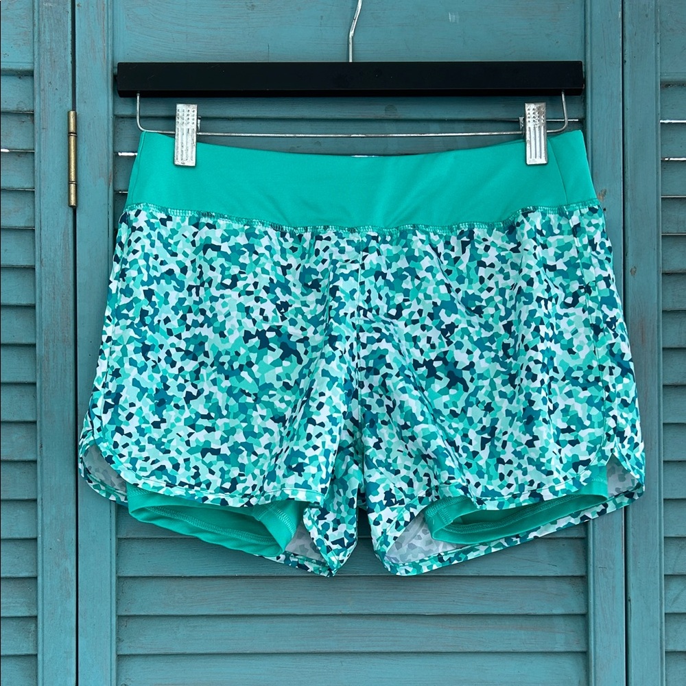 Danskin Now Teal and Blue Athletic Shorts